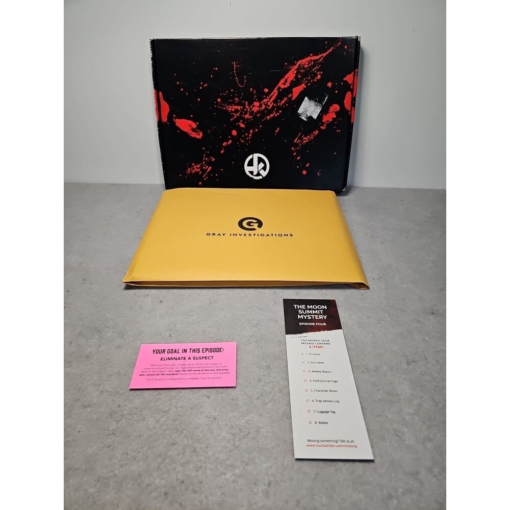Hunt A Killer The Moon Summit Mystery Episode 4 Mystery Game NEW Sealed Envelope